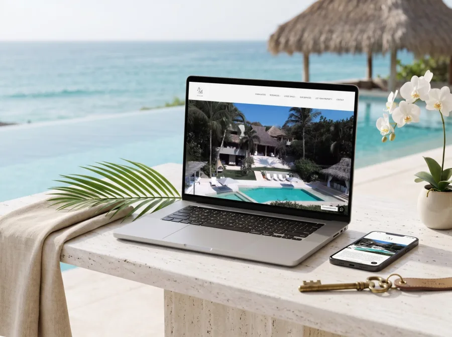 Página web para AM Villas — diseño por Jan Pérez
