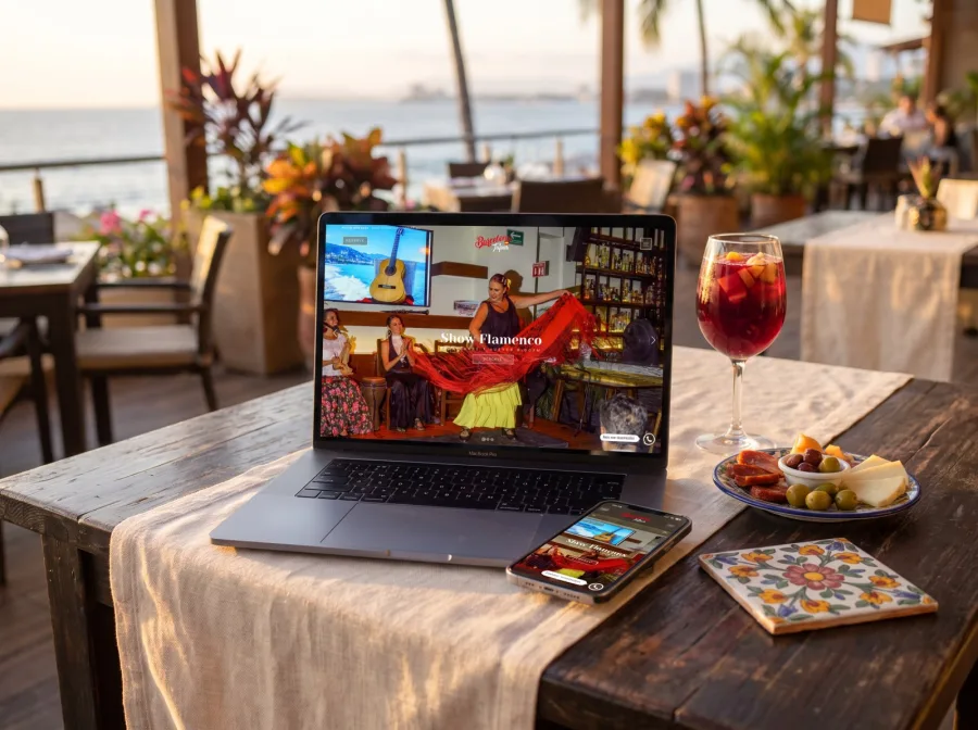 Página web para Barcelona Tapas — diseño por Jan Pérez