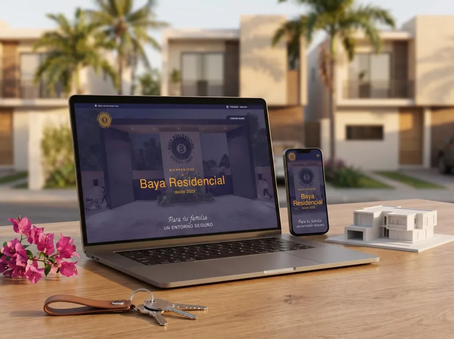 Página web para Baya Residencial — diseño por Jan Pérez