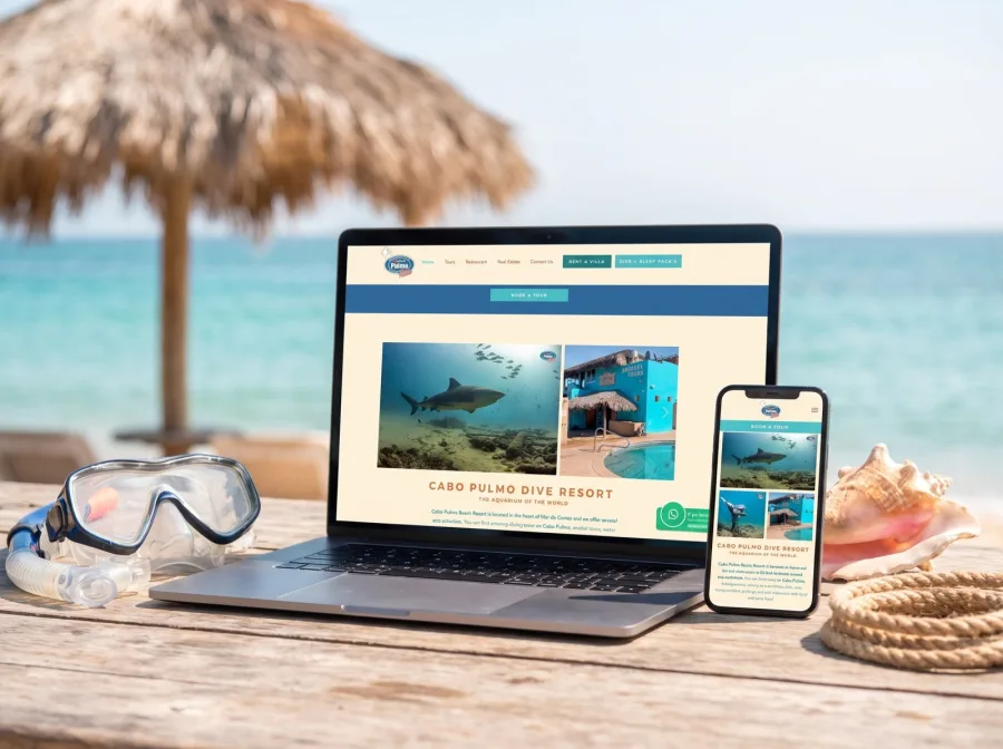 Página web para Cabo Pulmo — diseño por Jan Pérez