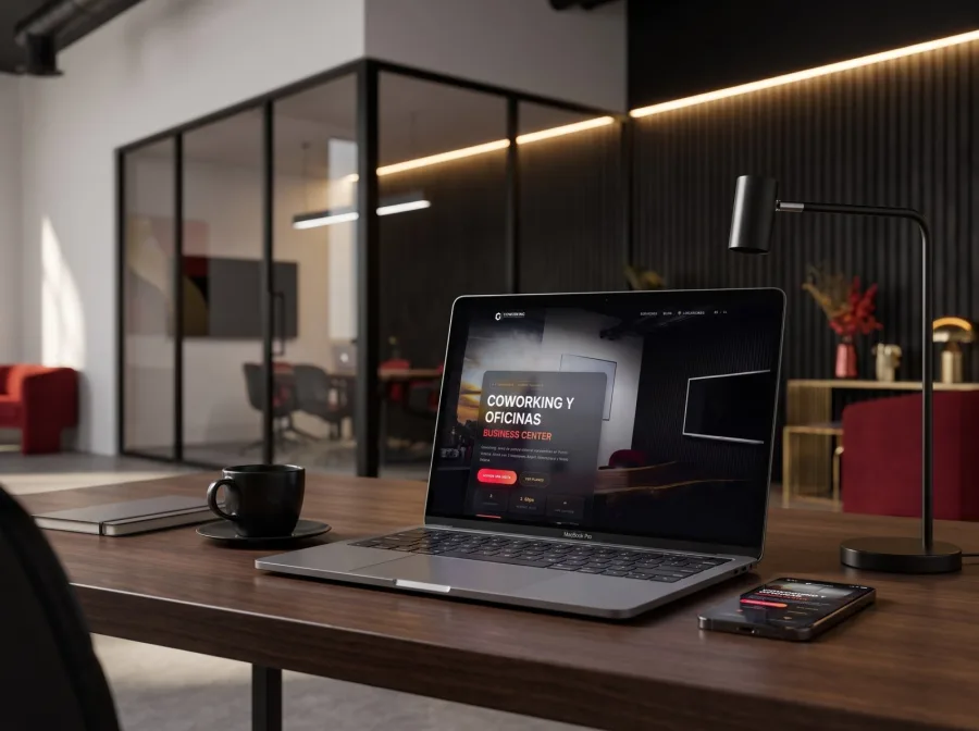 Página web para Coworking Vallarta — diseño por Jan Pérez
