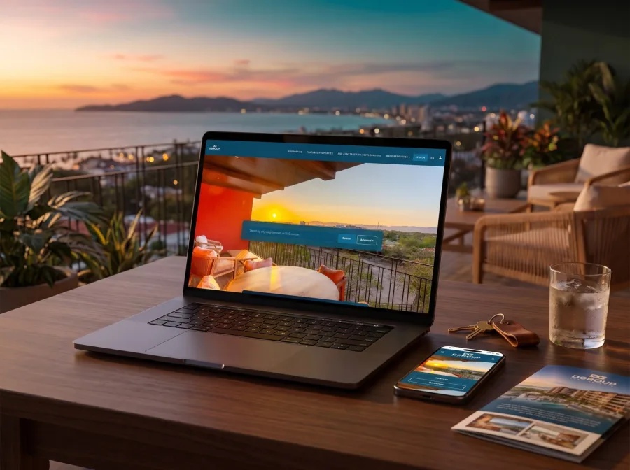 Página web para D'Group Real Estate — diseño por Jan Pérez