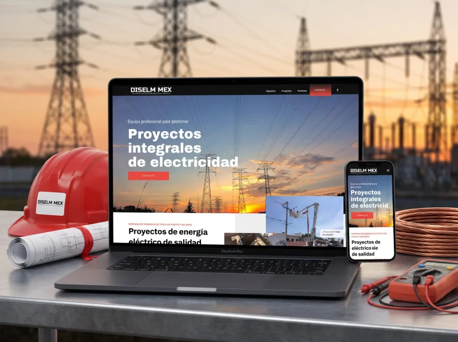 Página web para DiselM Mex — diseño por Jan Pérez