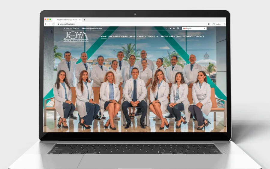 Página web para Dr. Joya Obesity Center — diseño por Jan Pérez