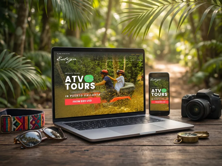 Página web para Estigo Tours — diseño por Jan Pérez