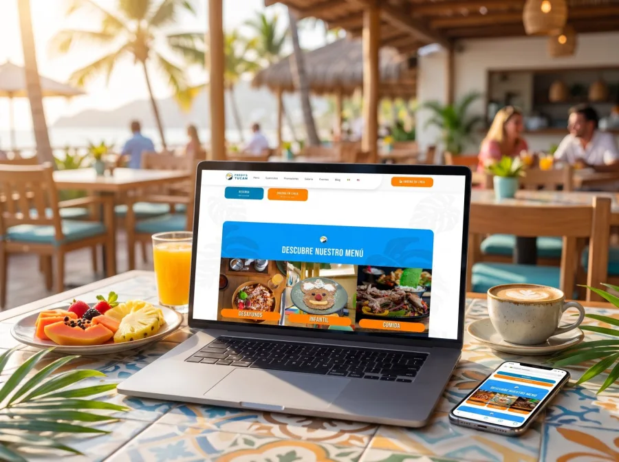 Página web para Fredy's Tucan — diseño por Jan Pérez