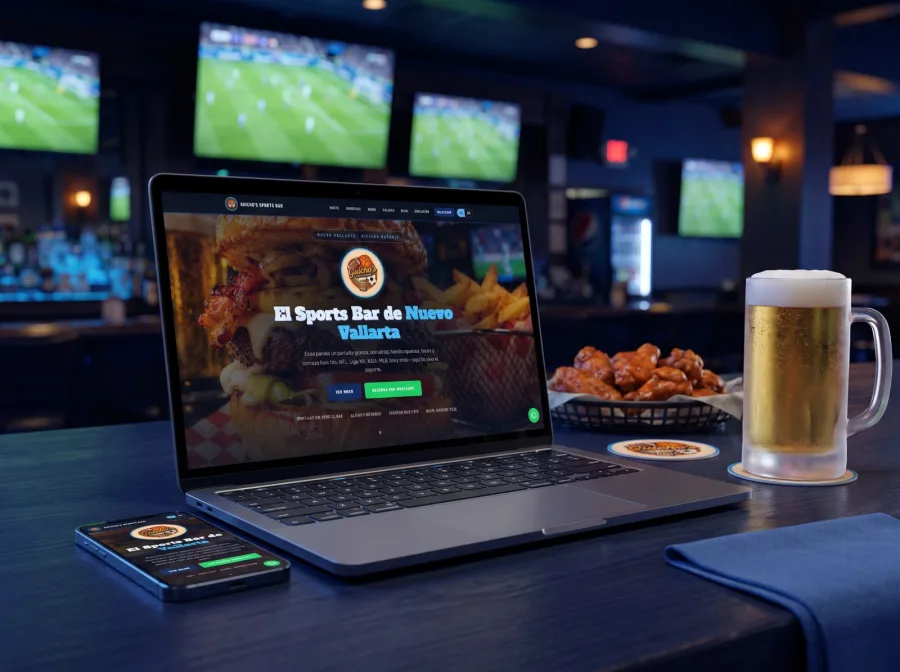 Página web de Guicho's Sports Bar — proyecto de Jan Pérez