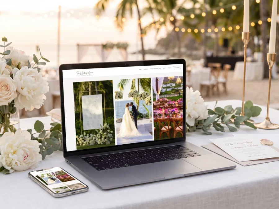 Página web para The Wedding Mexico — diseño por Jan Pérez